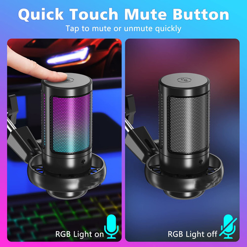Micrófono Usb Condensador Para Pc/ps4/mac/phone Con Soporte
