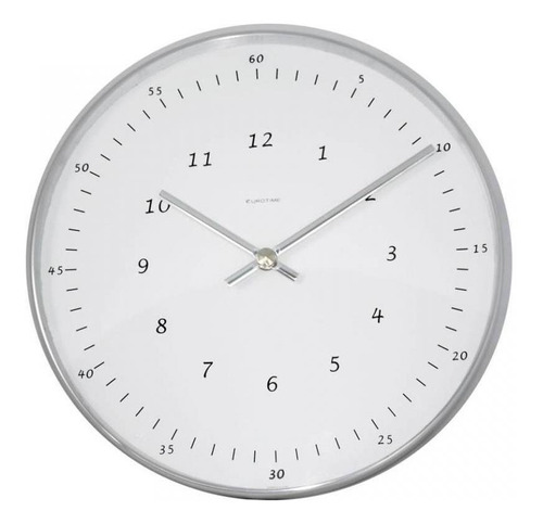 Reloj De Pared Eurotime 210/6047.01 Blanco/inoxidable