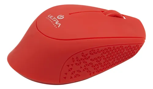 Mouse Optico Inalambrico Ultra Rojo