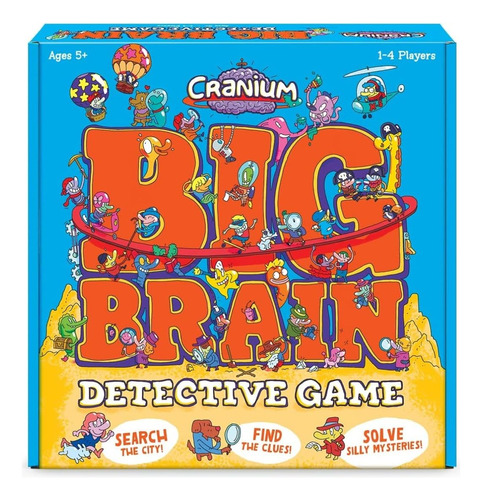 Juego Funko Cranium Big Brain Detective Para 1 A 4 Jugadores
