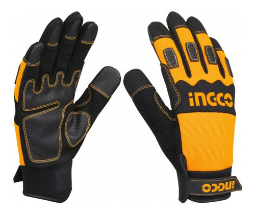 Par De Guantes Microfibra Y Cuero Mecanico Ingco Hgmg02-xl