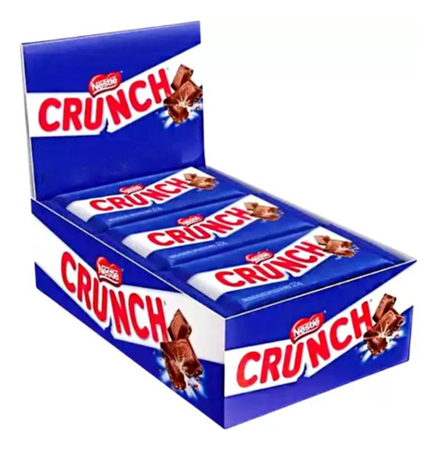 Chocolate Nestlé Crunch 80g - Embalagem Com 16 Unidades