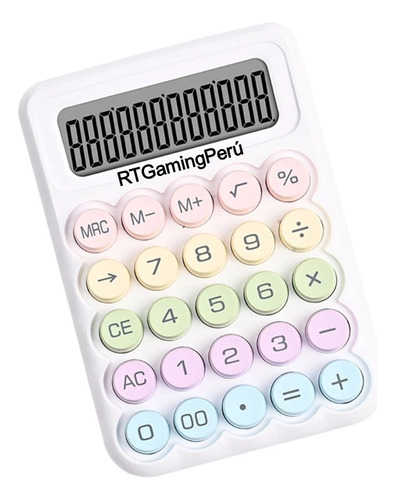 Calculadora Kawai Teclado Mecánico Pantalla Lcd 12 Dígitos