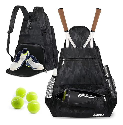 Garmay Extra Large Tennis Bag Tennis Backpack Con Compartime