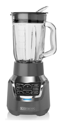 Licuadora Black+Decker FusionBlade BL1350G 1.5 L gris con vaso de vidrio 120V