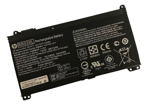 Bateria Para Hp Rr03xl 48wh 11.4v 3 Celdas 440 G4 450 G4 Int