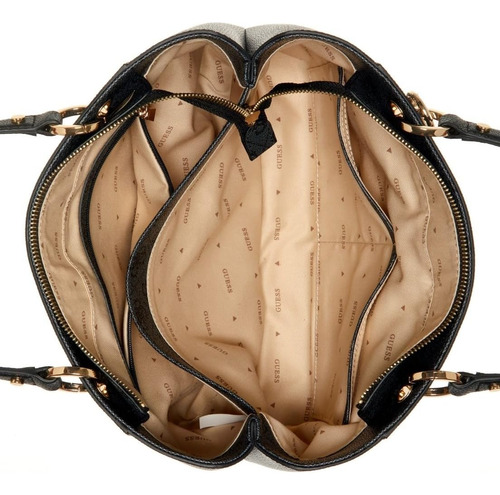 Guess Bolso Tote Noelle Pequeño Noel, Logotipo De Carbón