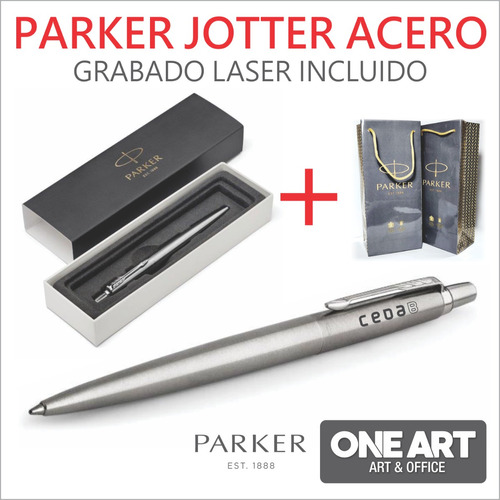 Boligrafo Parker Jotter Acero Plateada