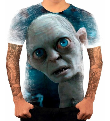 Camiseta Personalizada Senhor Dos Anéis Filme Smigol Hd1