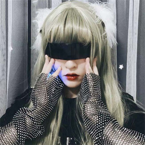 Imagen 9 de 10 de Lentes De Sol Cyberpunk Futuristas Con Antirreflejo & Uv400