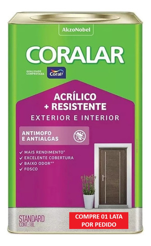 Tinta Anti Mofo Duo 18l Anti Algas Inter/externo Branco Neve Cor Branco/neve