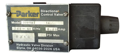 Válvula Control Direccional Hidráulica, D3w1bnt14 - Parker