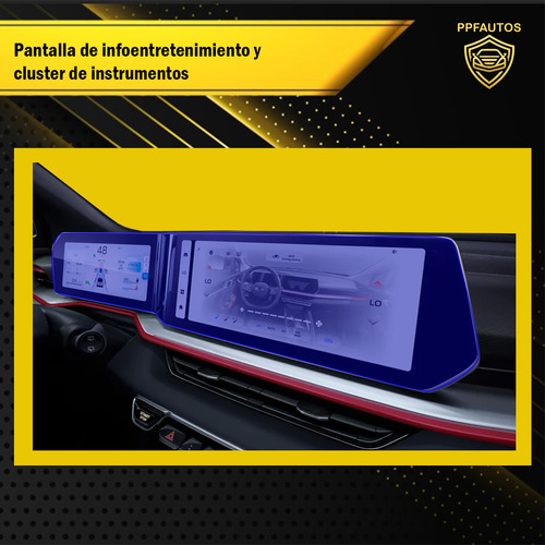 Película protectora kit ppf para geely coolray 2024 color transparente