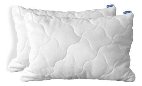 Almohadas 2 Pack Estandar Microfibra Ajustable Basic Drjoohn Color Blanco