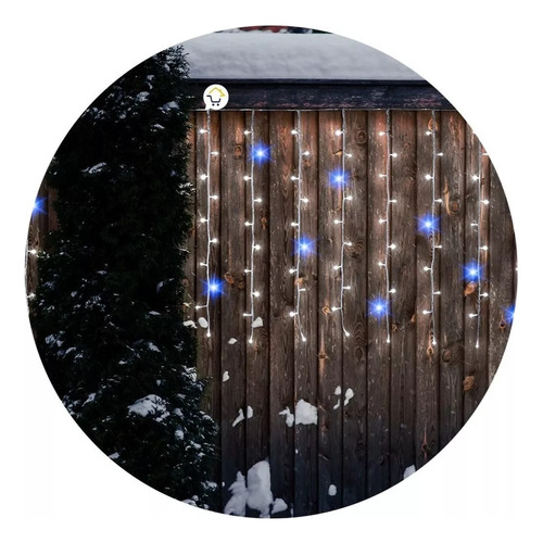 Luces Navideñas Luz Led / Tipo Lluvia Con Destellos 6m X 1m