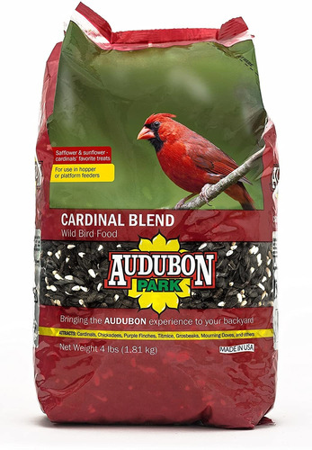 Audubon Park 12231 Cardinal Blend Wild Bird Food, 4 Libras