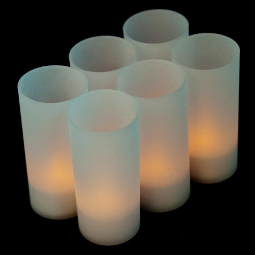Hero-led Cd-rc-6st-a - Velas Eléctricas Led Recargables, Sin