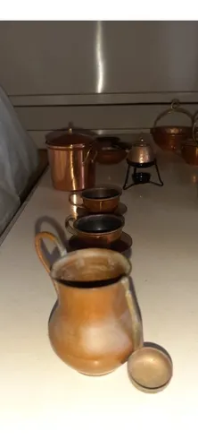 Mini Juego De Ollas De Bronce (Usado)