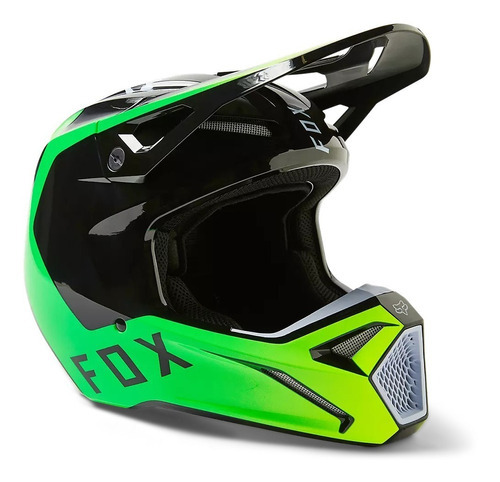 Casco Fox V1 Weld Se Moto All Road Enduro Atv Cross Trail Color Negro Tamaño del casco L (59-60 cm)