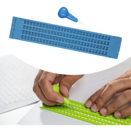 Braille Writing Con Bolígrafo, Suministros De Azul