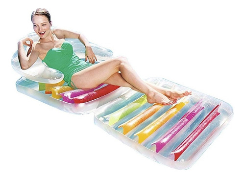 Sillones Para Piletas Inflables Colchoneta Flotador!! Color Blanco