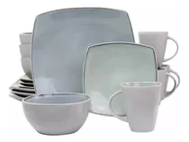 Comprar Vajilla Gibson Elite Soho Lounge 16 Piezas Gris Claro