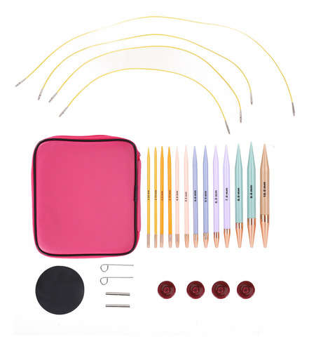 Kit De Ganchos Ergonómicos Y Accesorios Para Tejer A Crochet