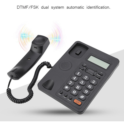 Teléfono Fijo Fijo Con Pantalla De Identificador De Llamadas