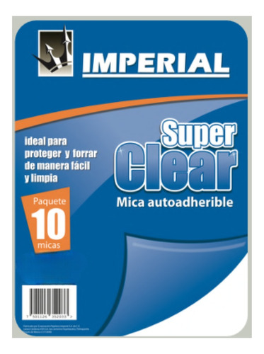 10 Micas Adhesiva Autoadherible Imperial 5ml. 50x65 Cm