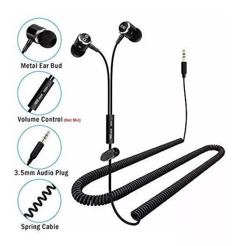 WMSZMSM Auriculares con cable extra largo extra largo para PC TV,  auriculares para escuchar oídos, sin micrófono, auriculares enchufables, –  Yaxa Colombia