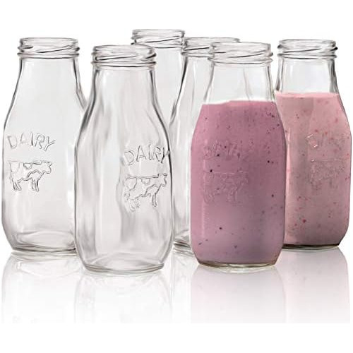 Country Milk Bottles Juego De 6 Vasos Beber, Hogar Y Co...
