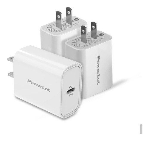 Cargador De Pared Usb C  Paquete De 3 Pd 20w Adaptador ...