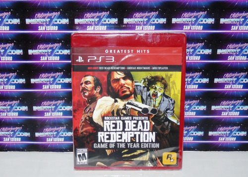 Red Dead Redemption Goty Play Station 3 Ps3 Juego Nuevo 