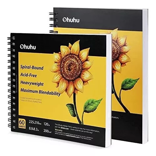 Cuadernos - Ohuhu Marker Pads Art Sketchbook, 8.3 8.3 , Por