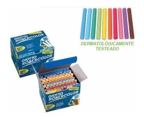 Imagen 2 de 3 de Tizas De Colores X100 Giotto Robercolor 539000sa