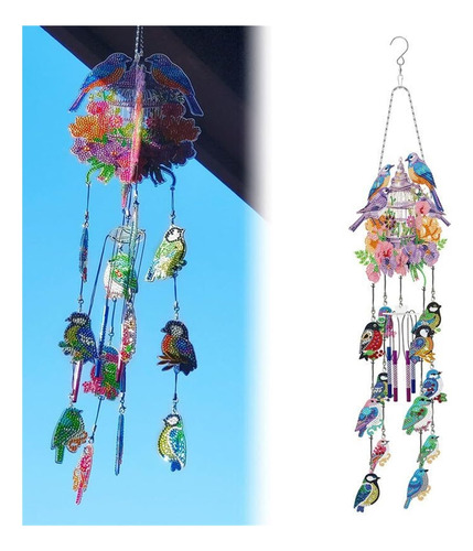 Diamond Art Painting Wind Chimes, 2024 Nuevo 3d Cristal