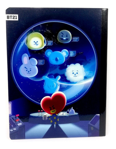 Imagen 2 de 2 de Bt21 Cuaderno Cosido 100 Hojas Cuadriculado