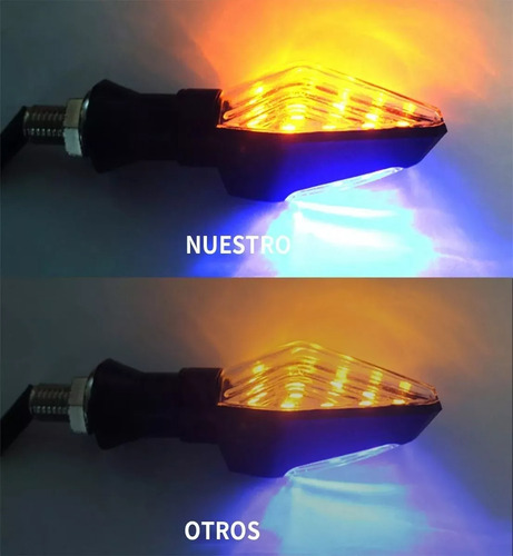 Direccionales Led Secuencial Motocicleta Doble Funcion 4pz