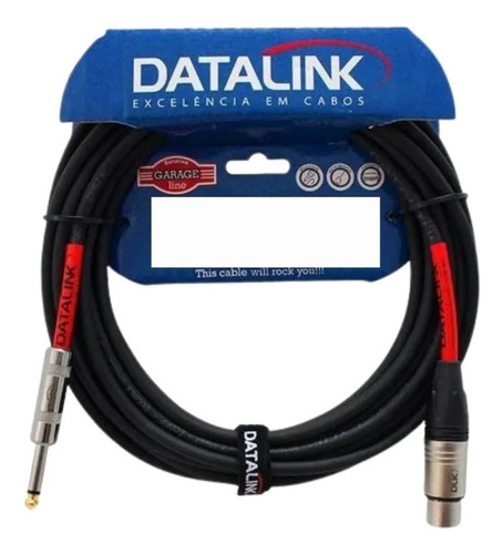 Cabo P/ Microfone Datalink Gd005 10m Xlr P10