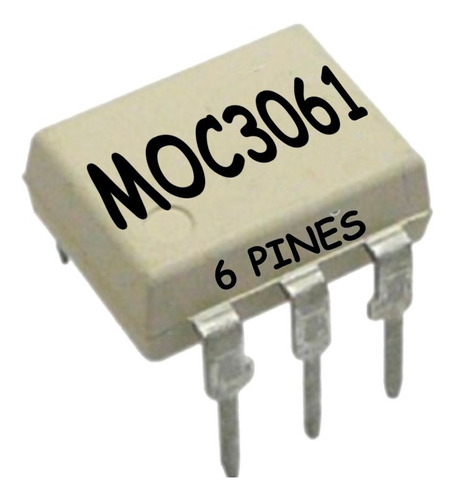 Moc3061 Optoacoplador Con Salida Triac 5 Piezas 7.5 Kv 600v