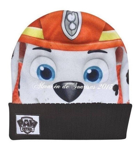 Gorro Gorra De Lana Paw Patrol Patrulla Canina Marshall