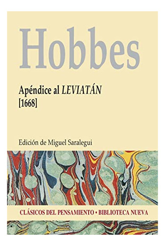 Libro Apendice Al Leviatan 1668  De Hobbes Thomas