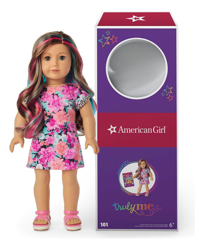 Muñeca American Girl 18  Con Ojos Grises, Cabello Caramelo