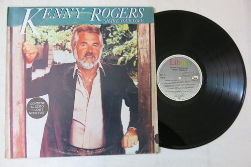 Vinyl Vinilo Lp Acetato Kenny Rogers Share Your Love Country