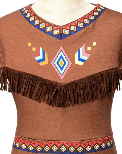 Disfraz De Nativo Americano, Vestido Para Niñas, Indios Amer