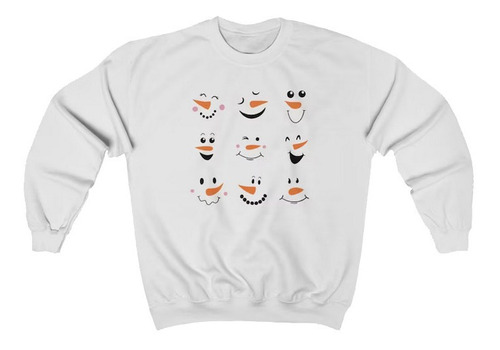 Sudadera Frosty The Snowman El Muñeco De Nieve Caras Navideñ