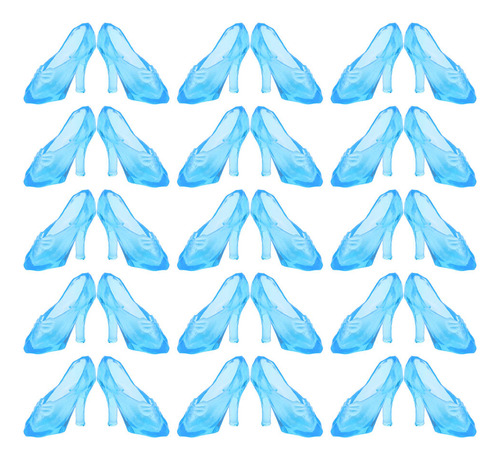 30 Pares De Zapatos En Miniatura, Zapatos De Cristal De Simu