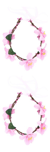 2pcs Collar De Flores For Perro, Guirnalda Floral For Boda