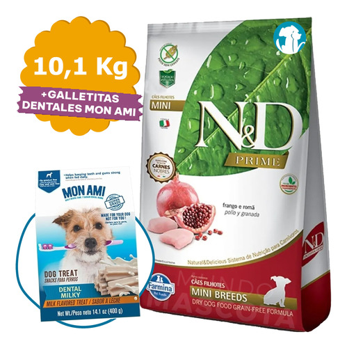 Farmina N&d Prime Cachorro Raza Pequeña Grain Free 10,1 Kg