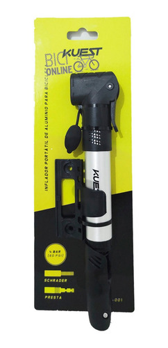 Mini Inflador De Bicicleta Doble Accion Doble Valvula 60psi